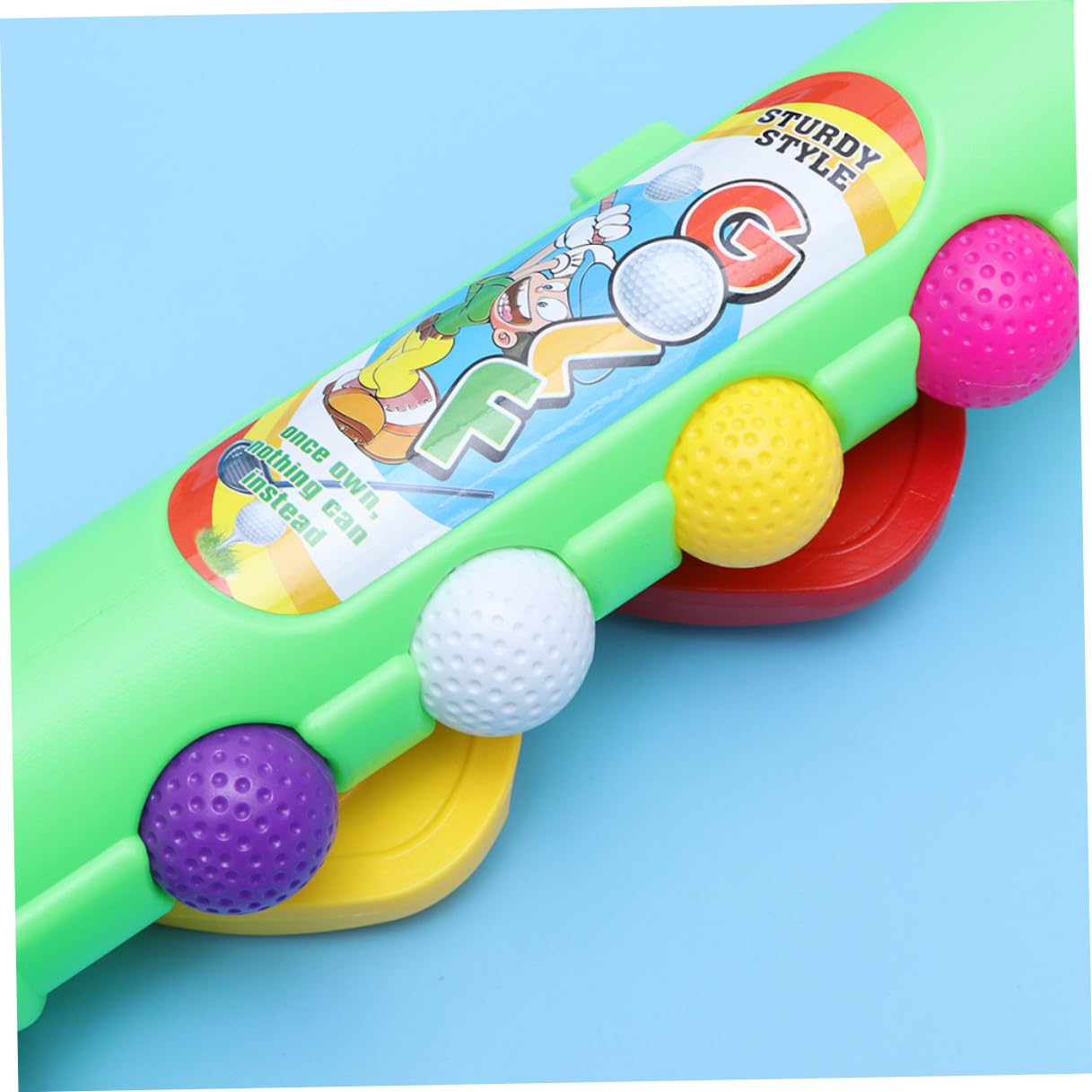 Set da Golf per Bambini Verde Plastica 2 Set Gioco | Uso Indoor e Outdoor, Leggero e Portatile, Attività Genitore-figlio per Toddler e Bambini