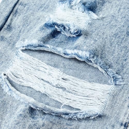 Ripped Jeans for Teen Girls Girls Cute Baggy Pants Wide Leg High Waisted Trousers Kids Y2k Streetwear with Pocket3