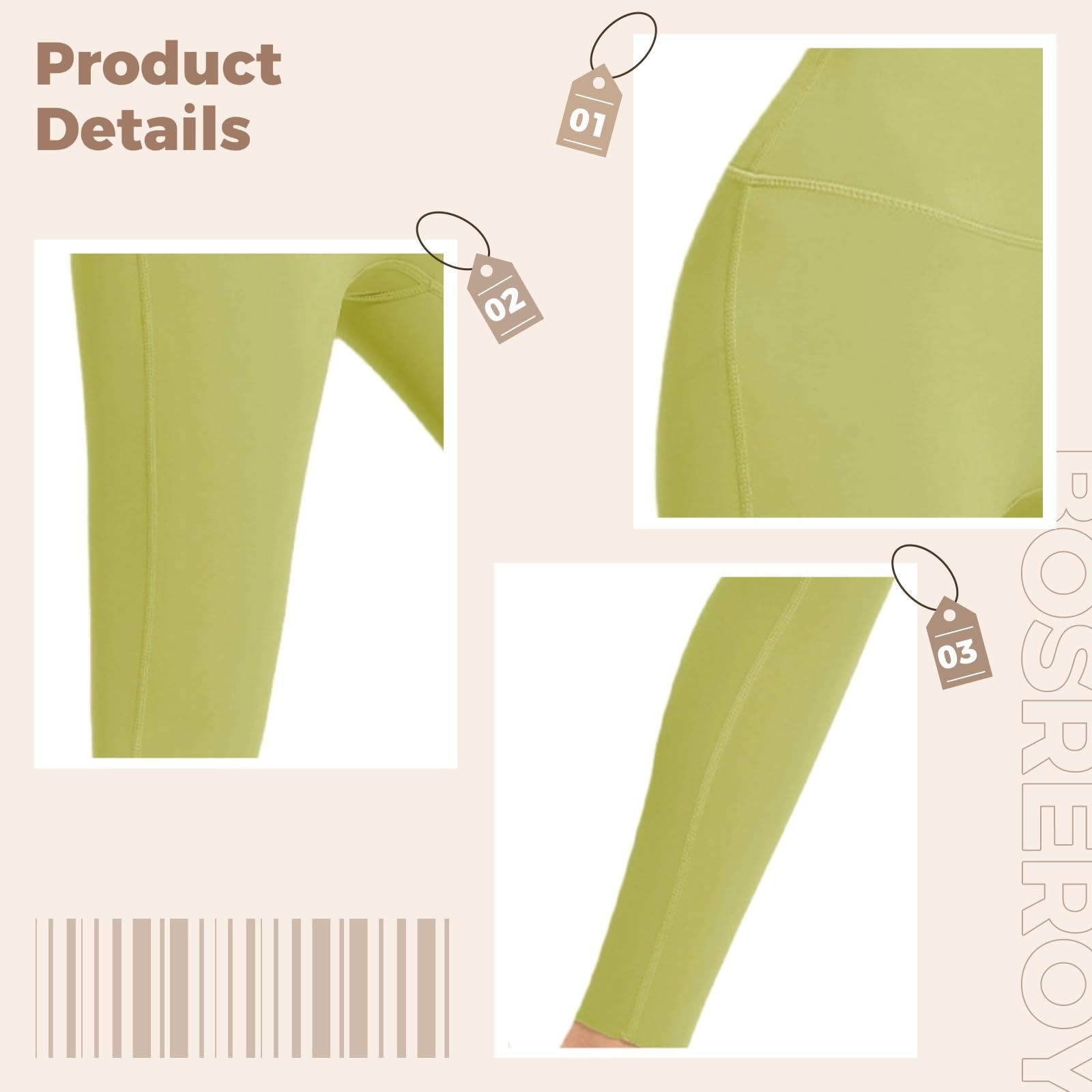 Legginsy do jogi z wysokim stanem dla kobiet, legginsy treningowe do jogi i wypoczynku, pasują do wzrostu 150 cm - 140 cm, 67-75 kg, zielone, ZIELONY, rozmiar uniwersalny