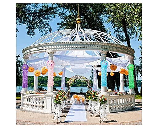 YPeng 6 cores sereia festa água-viva lâmpada pendurada lanternas de papel sob o mar decoração temáti