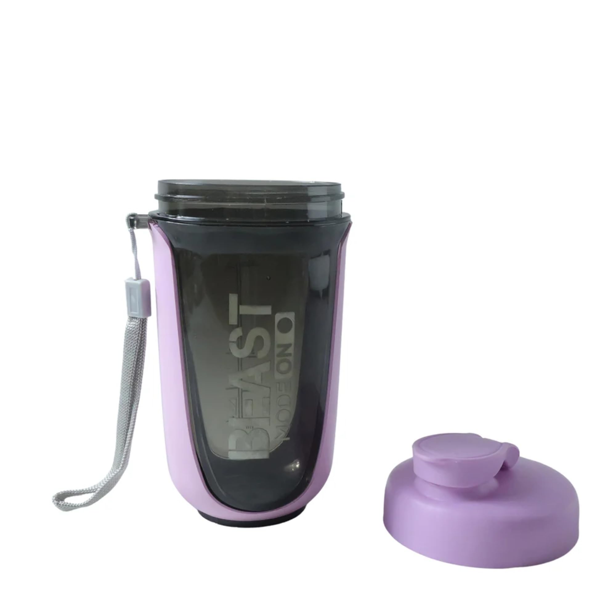 Oblivion Fit Fusion Beast Mode on Protein Shaker Bottle, 500 ml, BPA Free, Leak Proof, with Mixing Ball, Purple-picture-16
