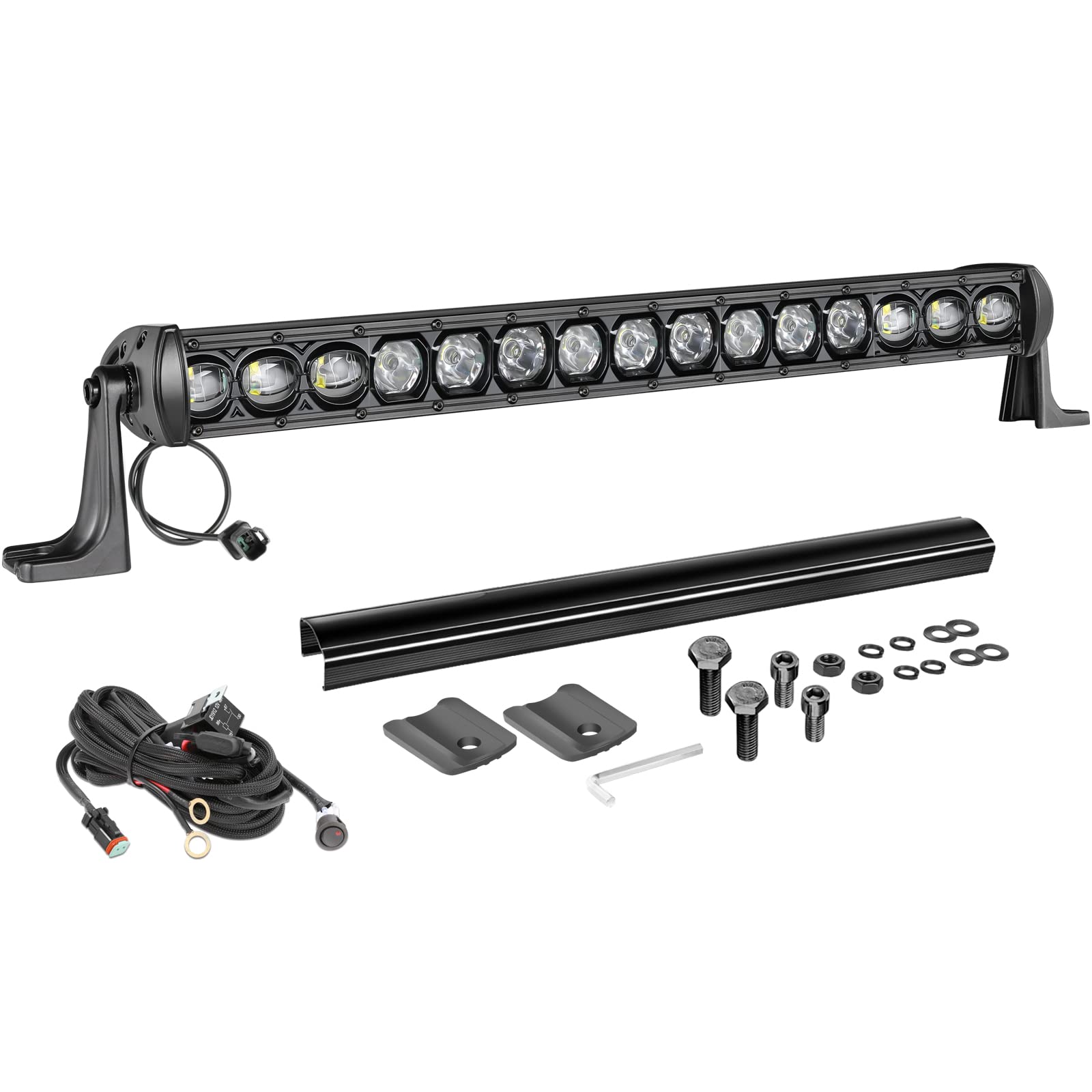 Buy AWLUKER 20 Inch LED Light Bar Single Row Light Bar Kit 150W Spot