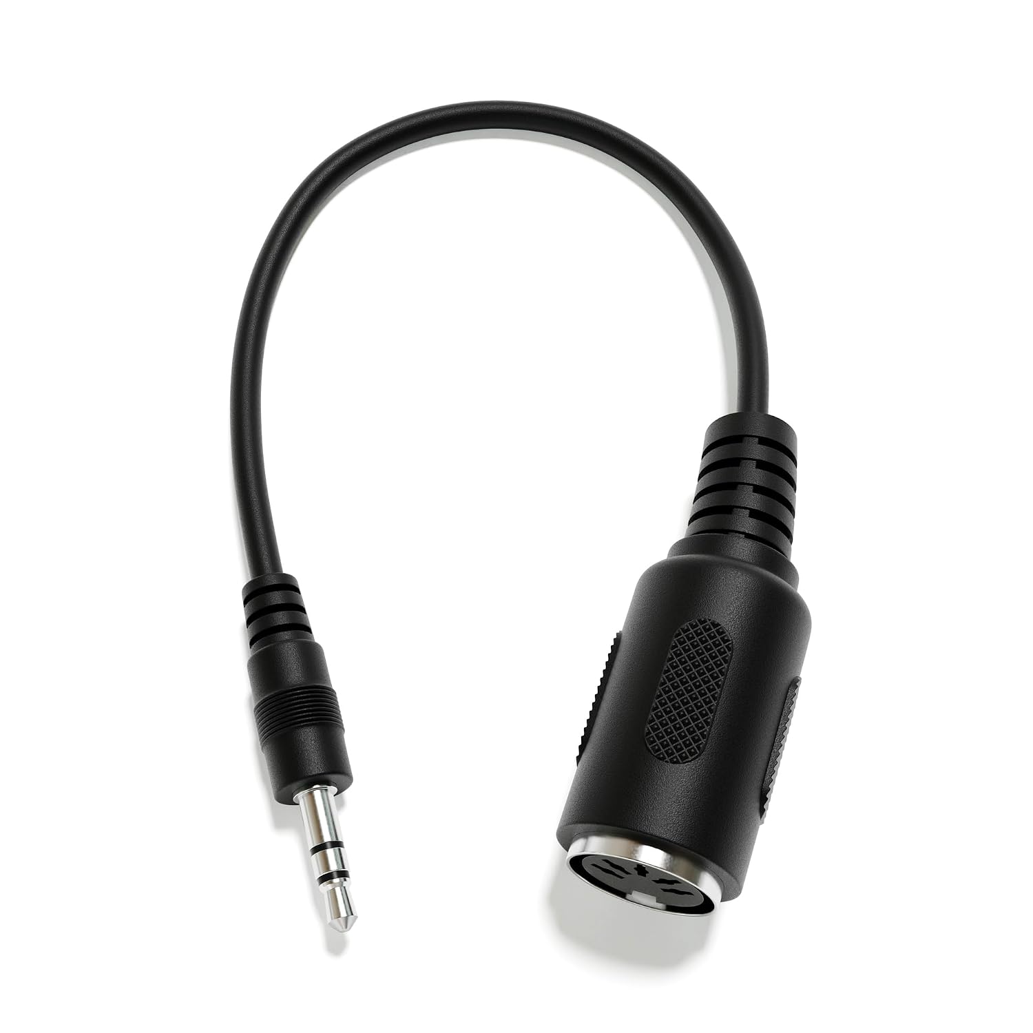 Female DIN MIDI Adapter Breakout Conversion Cable - Mini/Micro Jack [Straight | B-3.5mm]
