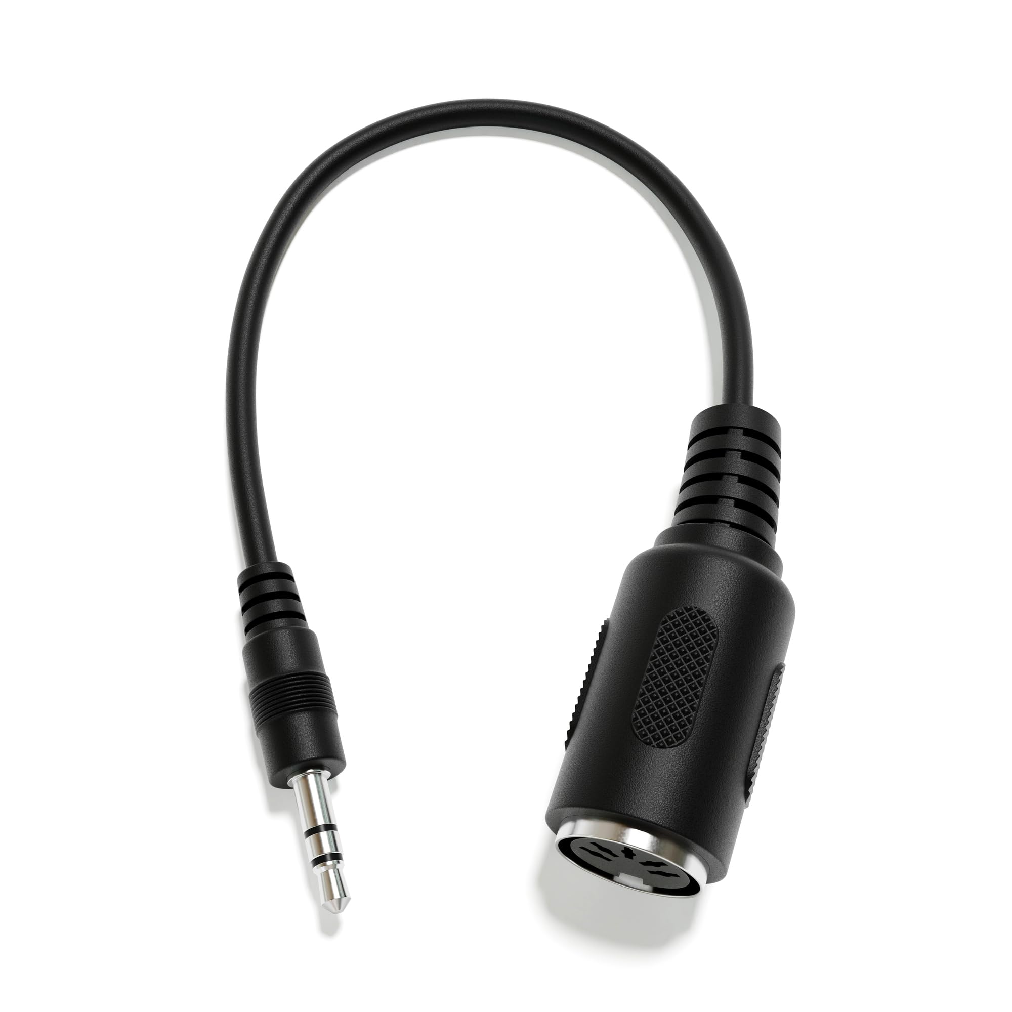 Female DIN MIDI Adapter Breakout Conversion Cable - Mini/Micro Jack [Straight | A-3.5mm]