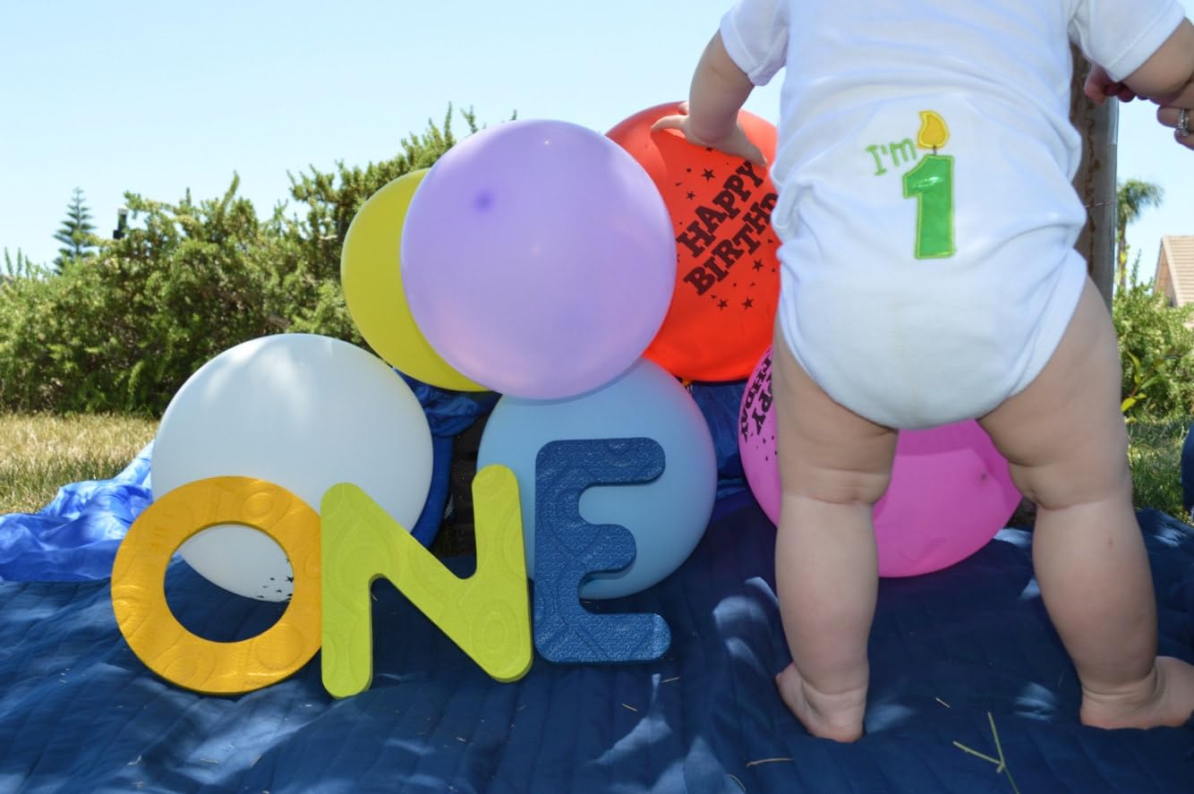 FYBITBO Baby Boy 1st Birthday Outfit - Bubble Romper Bodysuit (Beige, 6-12 Months)