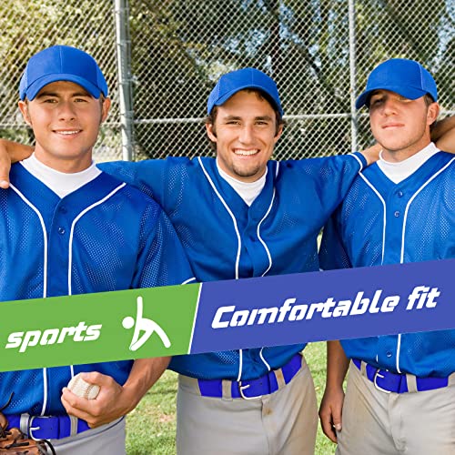 Image of Hercicy 3 Pieces Adult and Youth Baseball Softball Uniform Belts, Adjustable Size Uniform Belt