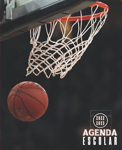 Agenda Escolar 2022-2023 Baloncesto: Planificador semanal colegio secundaria estudiante | Agenda 2022 2023 semana vista | Material escolar para niñas y niños | de sep 22 a Jul 23 | Portada basketball