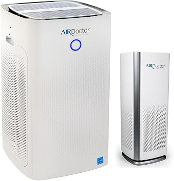 AIRDOCTOR 5500 and AIRDOCTOR 1000 4-in-1 Air Purifiers for Extra Large Spaces and Guest Rooms, Bedrooms and Home Offices-With UltraHEPA, Carbon, VOC w/Pre-Filters Bundle