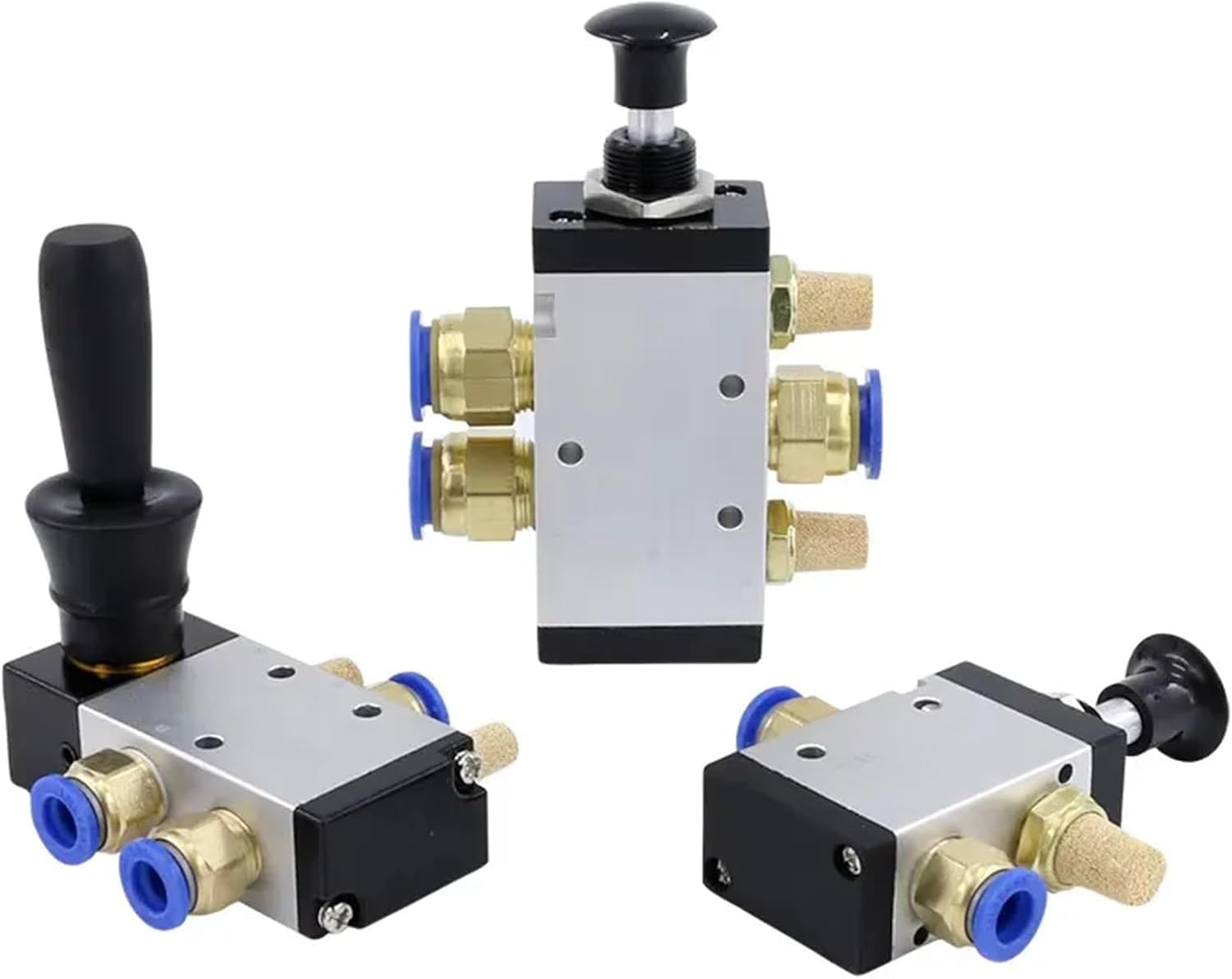 Pneumatic Manual Valve 3R Toggle, 4h210-08/3r210-08/4R210-08 Cylinder, 1pc(4R210-08,PC 8mm Fittings)