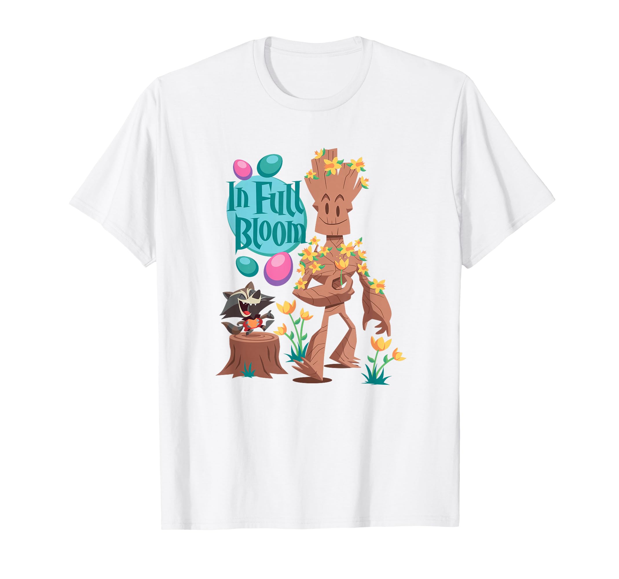 Marvel Guardians of the Galaxy Groot and Racoon Easter Egg T-Shirt