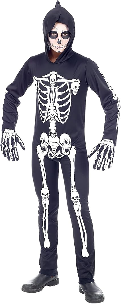DÉGUISEMENT ENFANT SQUELETTE HALLOWEEN - Noir | France