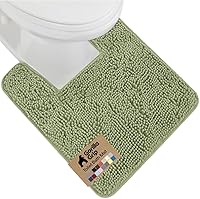 Vista 89 de GORILLA GRIP Alfombra de Baño 44x26, Chenilla Suave Absorbente, Tapetes de Microfibra de Secado Rápido, Respaldo de Goma Lavables Alfombras de Ducha