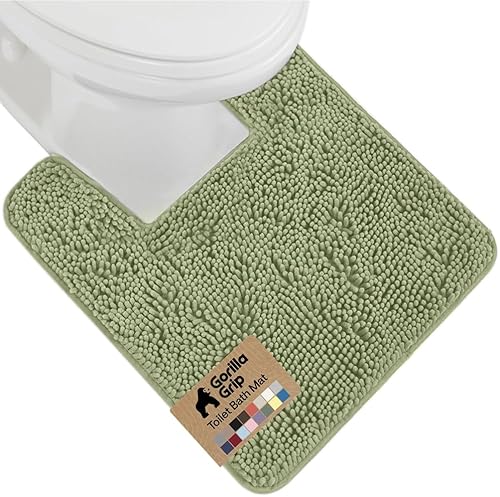 Miniatura 89 de Gorilla Grip - Tapete de baño de 60 x 24 pulgadas, de felpilla gruesa, suave y absorbente, secado rápido, de microfibra, con reverso de caucho