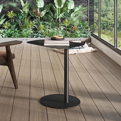 [en.casa] Beistelltisch Nastätten Gartentisch Couchtisch mit Metallgestell Sofatisch modernes...