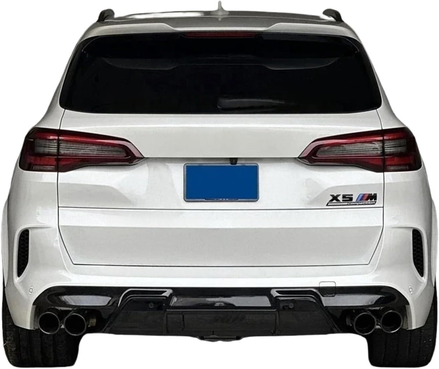 Compatible for BMW X5 G05 2018-2021 Carbon Fiber Look Roof Spoiler Rear Wing Racing Car Styling Tail Lip Wing Body Kit(Unpainted Primer)