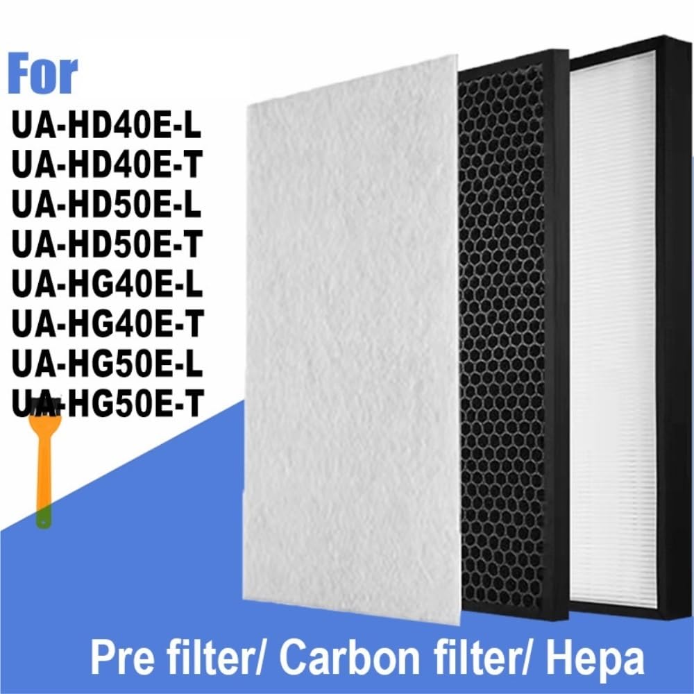 Oczyszczacz powietrza z filtrem HEPA. Kompatybilny z Sharpem. UA-HD40E-L UA-HD40E-T UA-HD50E-L UA-HD50E-T UA-HG40E-L UA-HG40E-T UA-HG50E-L UA-HG50E-T UZ-HD4HF UZ-HD4DF(SET c)