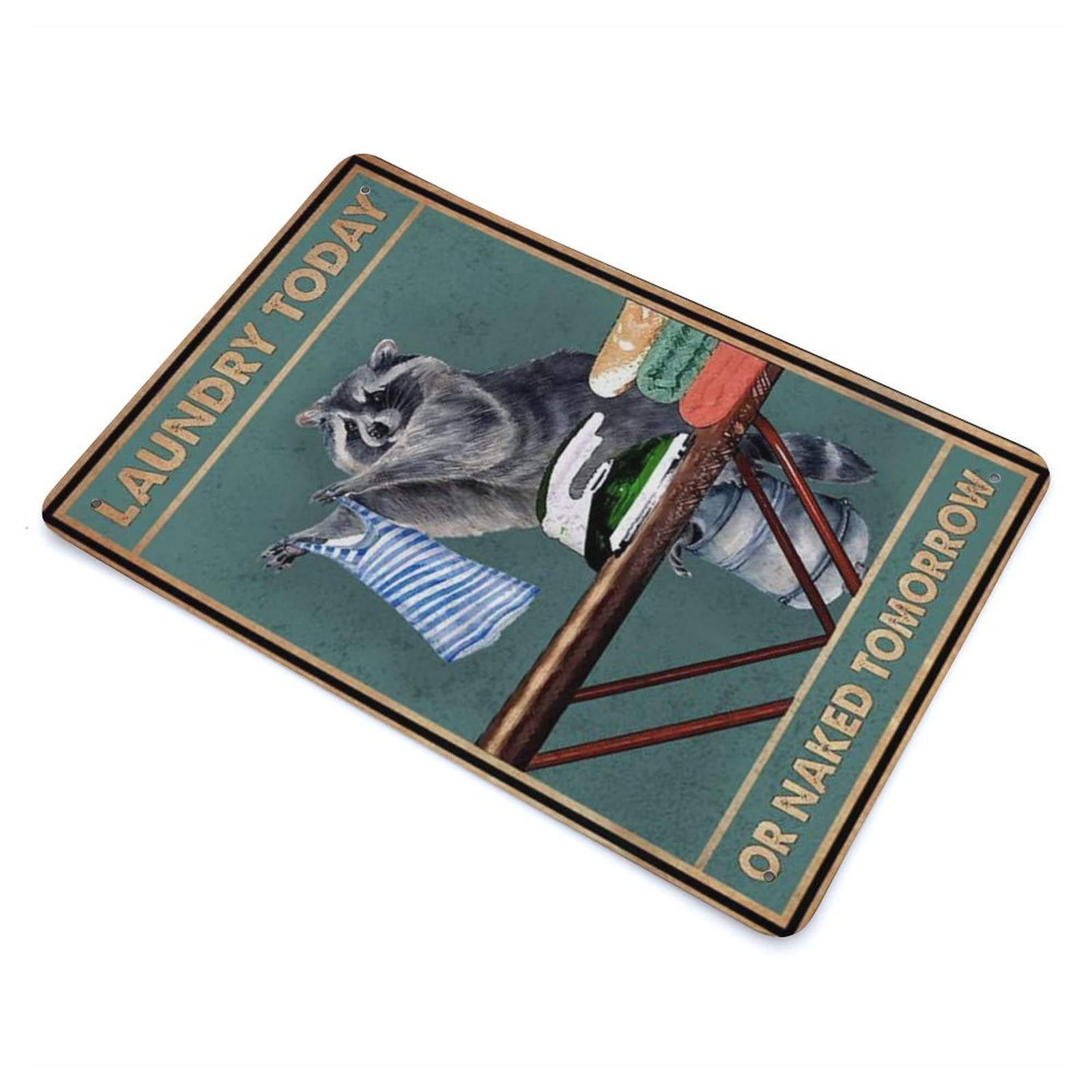 Putuo Decor Targa in metallo vintage aliano da parete per