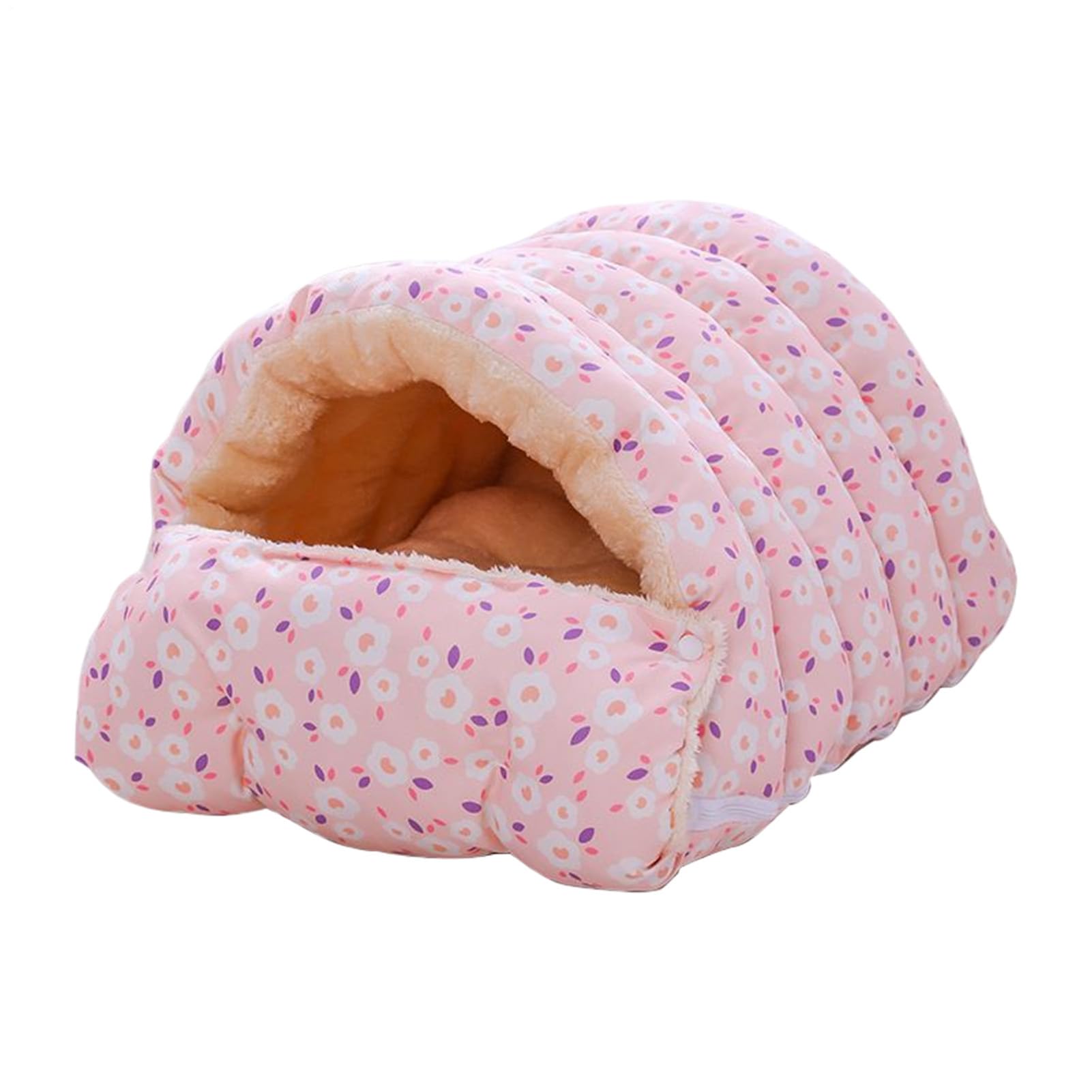 Panier pour chats et caverne d'intérieur - Niche tapis 2-en-1 pour chaton et chiot
