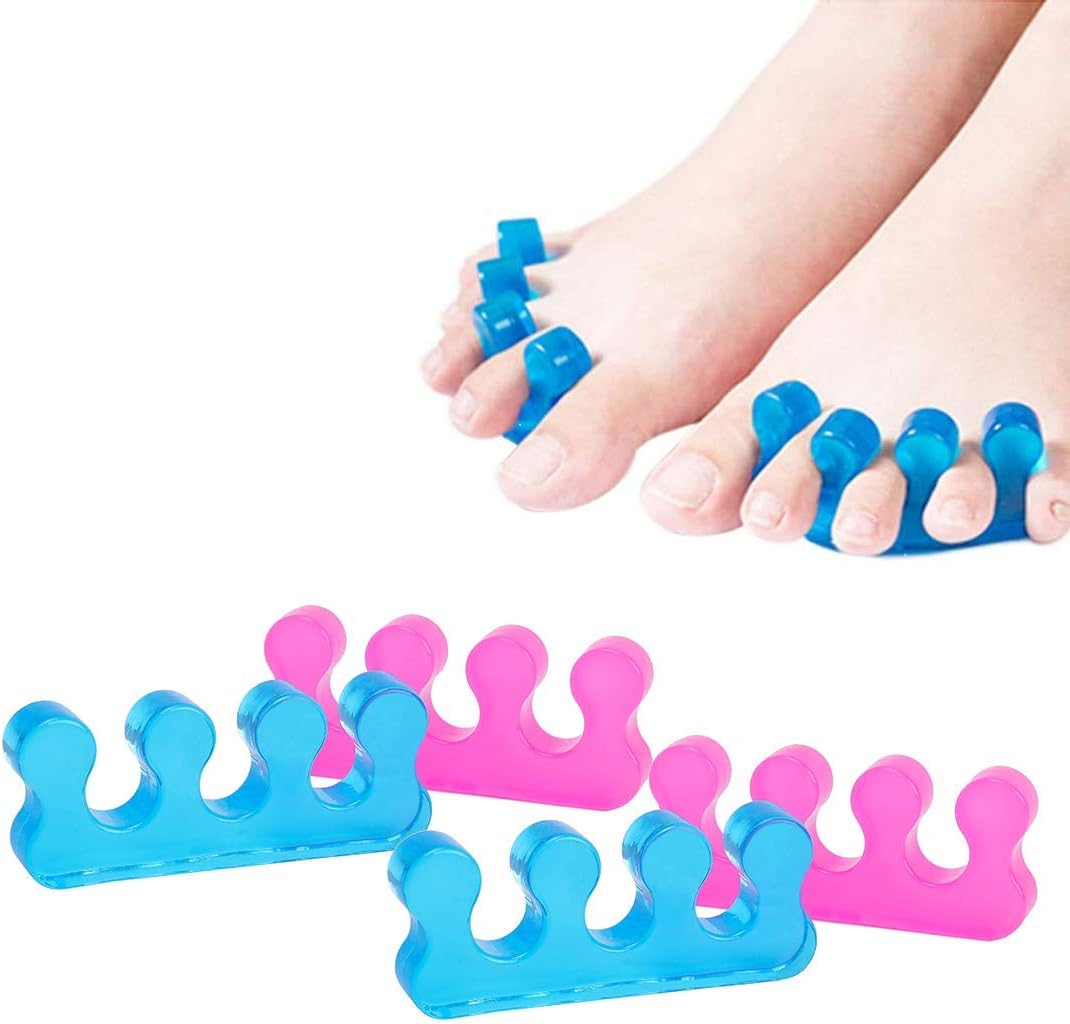 SUNFATT Toe Separators Pedicure,Pedicure Toe Separators,Speesun Orthopedic Bunion Corrector,Toe Inflammation Pain Relief,Help for Relief and Toe Fixing,4 Piece.