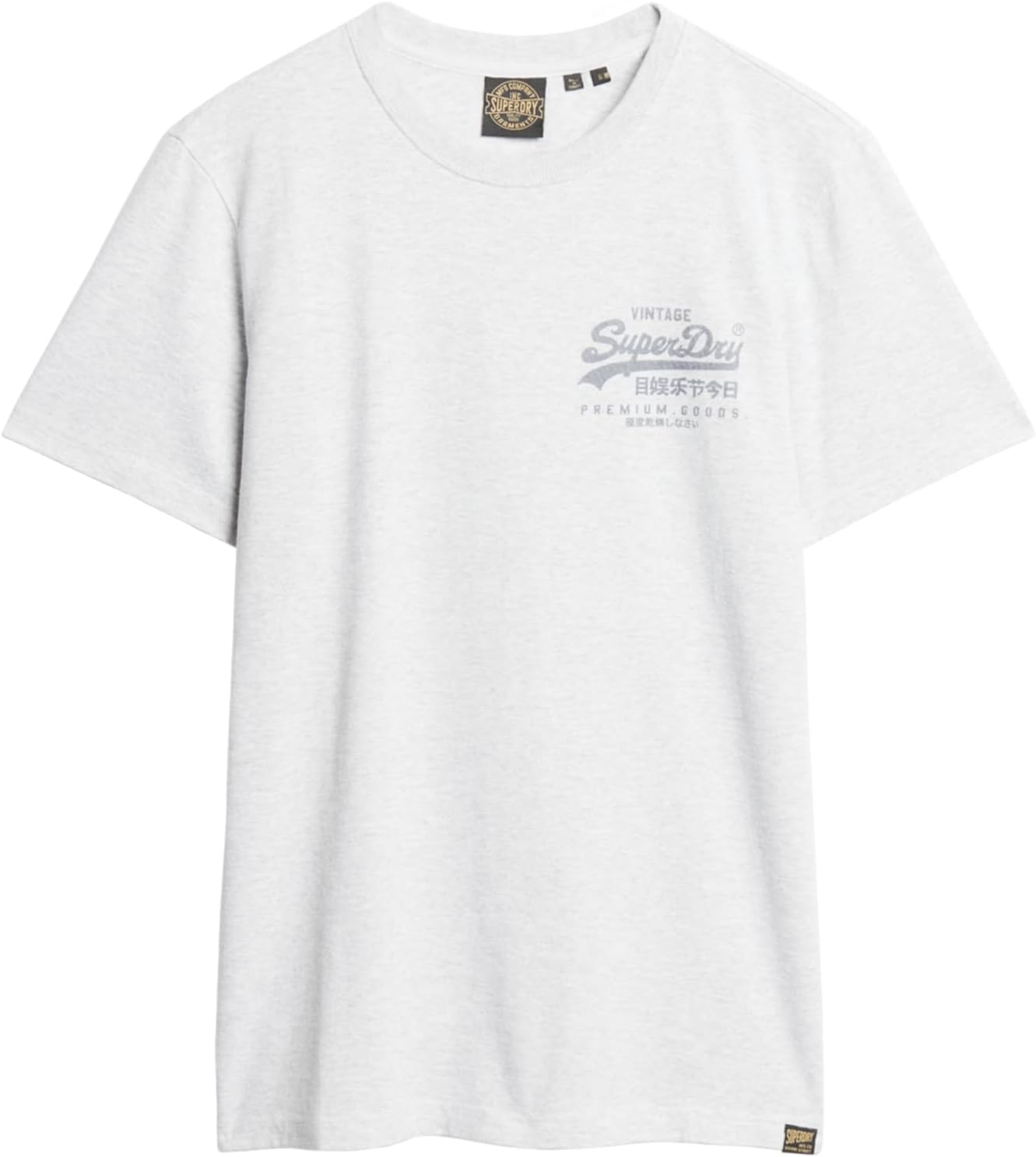 Superdry T-Shirt VL Neon Slim Tee Mixte Urban Cream - Confort Et Style Moderne