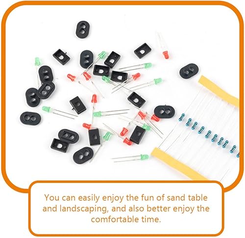 Miniatura 3 de GANAZONO Mini modelo de luz de señal para trenes modelo Semáforo en miniatura Material de mesa de arena Paisaje Dec