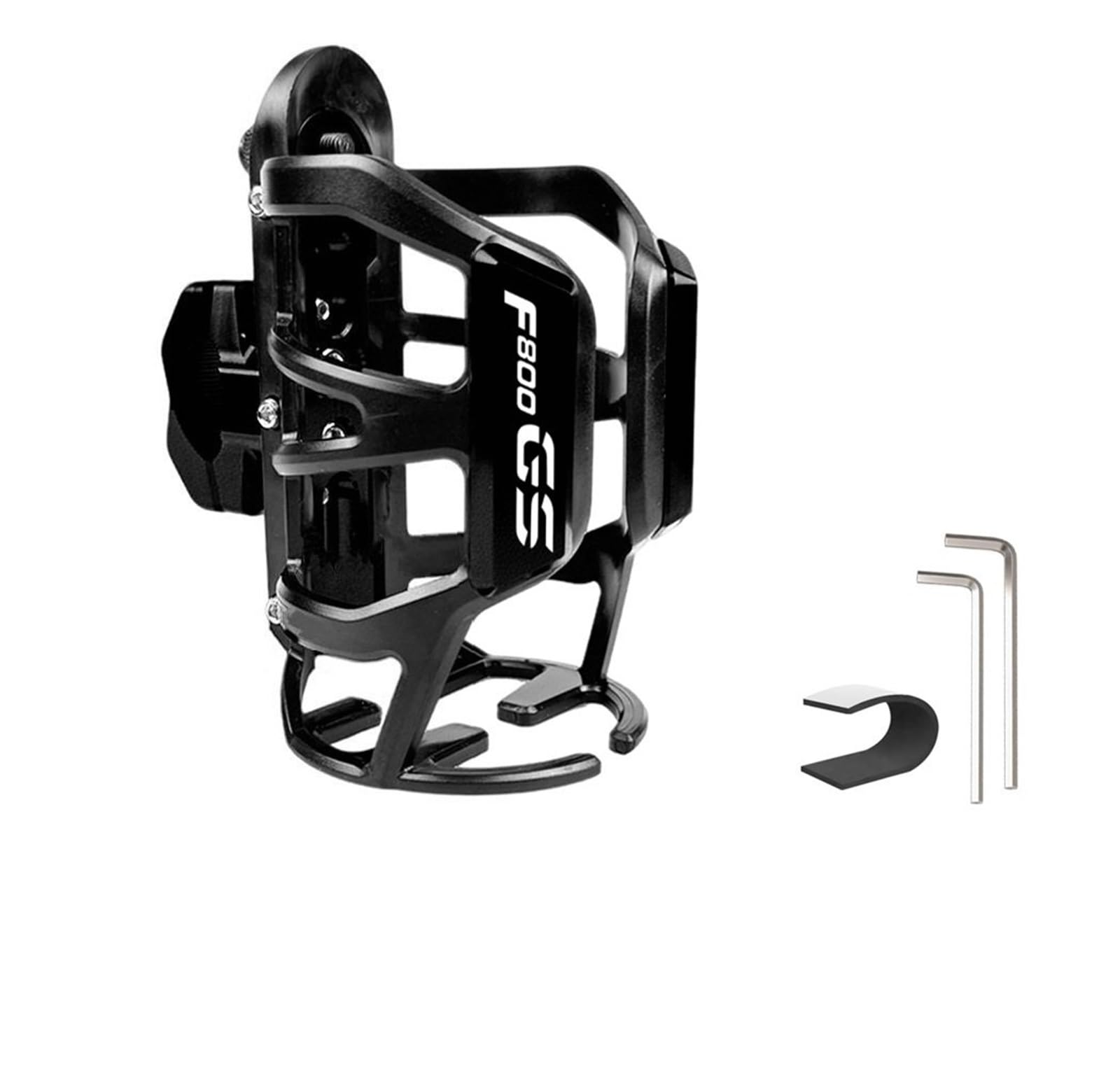 Accessori per moto Moto Porta Bottiglia Della Bevanda Gabbia Portabicchieri Accessori Per BMW F 800 GS 2016 2017 2018-2023/Avventura 2013-2023(Black)