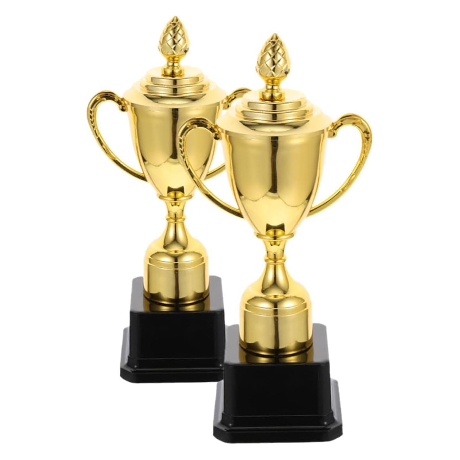 esmen 2 Stück Trophäen-Party-Medaillen, Gold-Trophäen, Fußball-Trophäen, Gewinner-Trophäen-Pokal für Verschiedene Wettbewerbe, Auszeichnungen, Partys usw