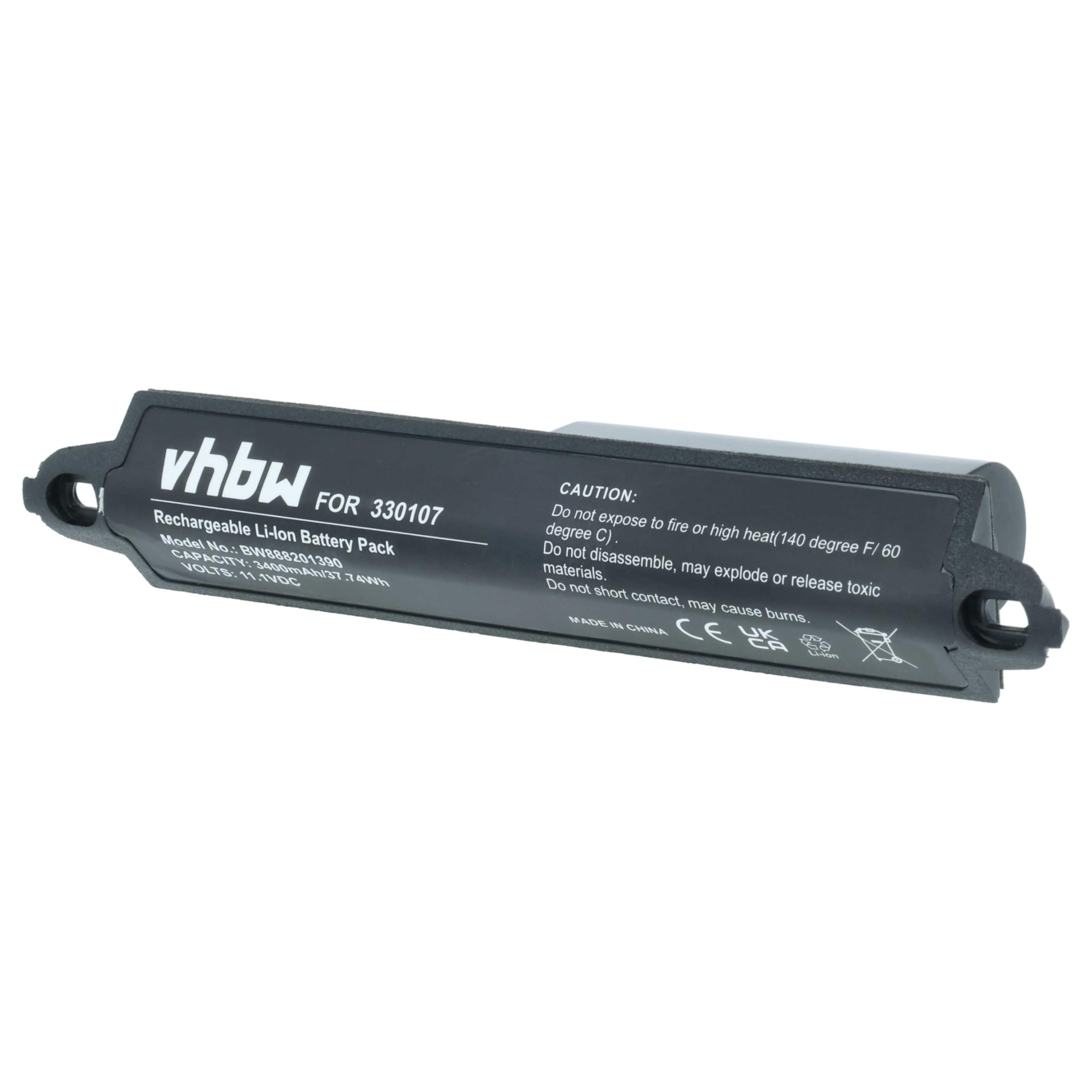 vhbw Akku kompatibel mit Bose Soundlink 1, 2, 3, 404600 Lautsprecher Boxen Speaker (3400mAh, 11,1V, Li-Ion)