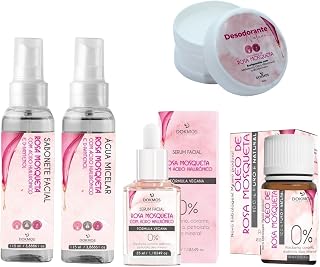 Kit Rosa Mosqueta Serum Oleo Sabonete Água Micelar E Deso