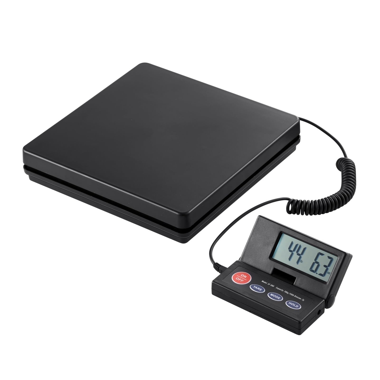Báscula de envío digital 50 kg con temporizador Pantalla LCD plegable Paquete accionado por CA/CC for el hogar Laggage, Versátil