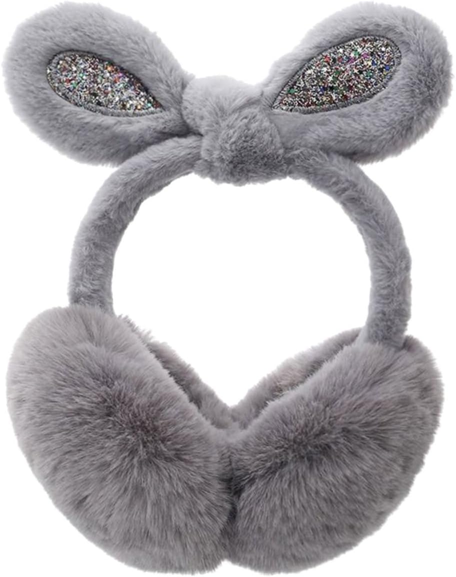 Veemoon Rabbit Ear Muffs Winter For Bunny Ear Ear Warmers Ear Defenders Boys Rabbit Ear Warmer Fleece Ear for