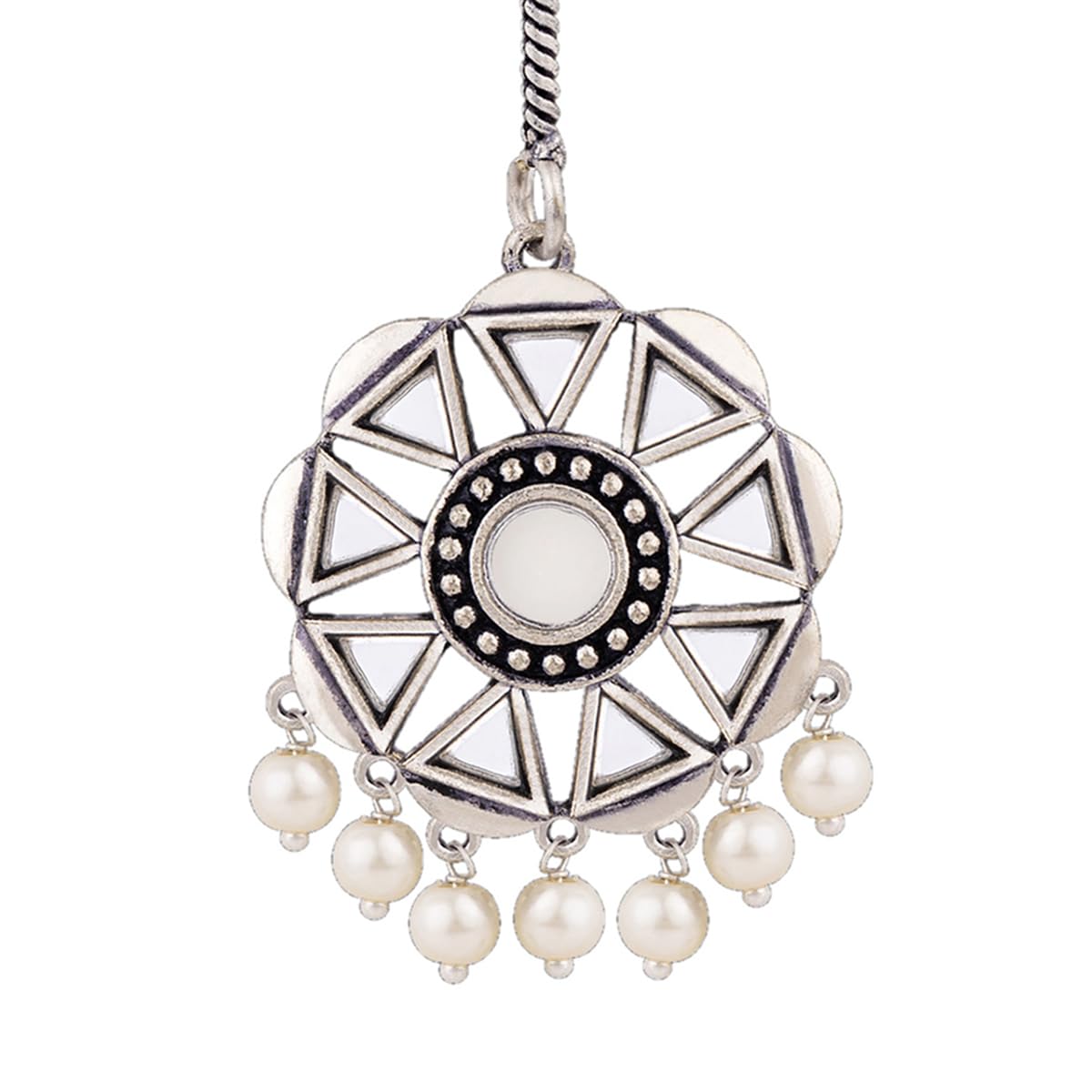 VOYLLA Amaira Spokes and Wheels Maang Tika|Oxidised Maangtika For Women|EveryDay|Festive|Wedding|Gift For Women| (B0B8NRN1W4) Amazon Price History, Amazon Price Tracker