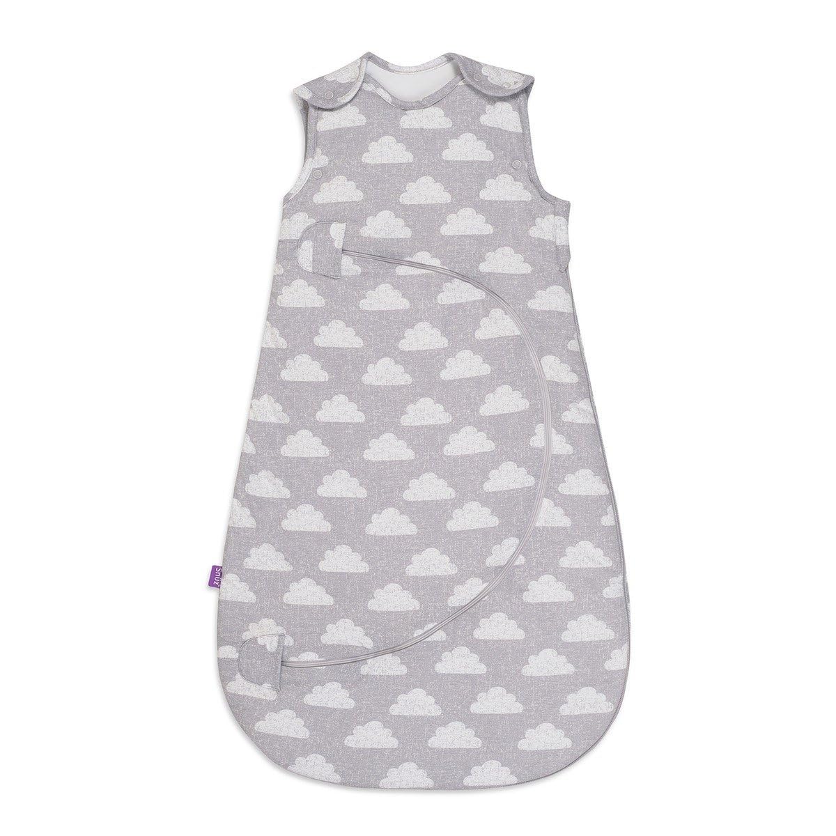 Snuz Baby Sleeping Bag with Nappy Zip - For Easy Nappy Changes, Super Soft Cotton Sleeping Bags Poppers, Meets British Safety Standard