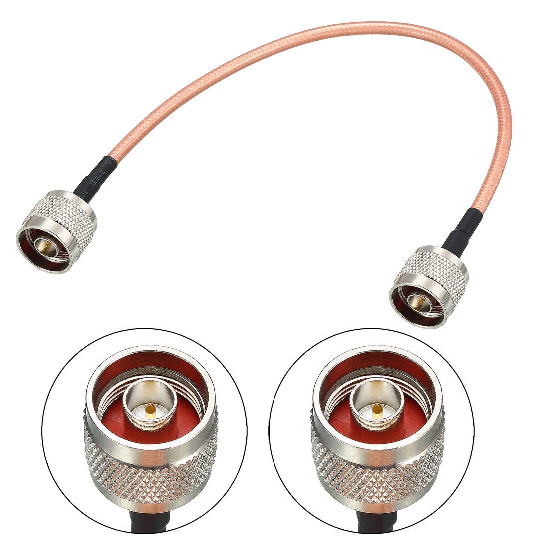 Morsetto Connettore Maschio Ad Angolo Retto A 90 Gradi N Per Cavo Coassiale LMR195 RG58 RG142 RG400 50-3 RF Coassiale - Foto 8