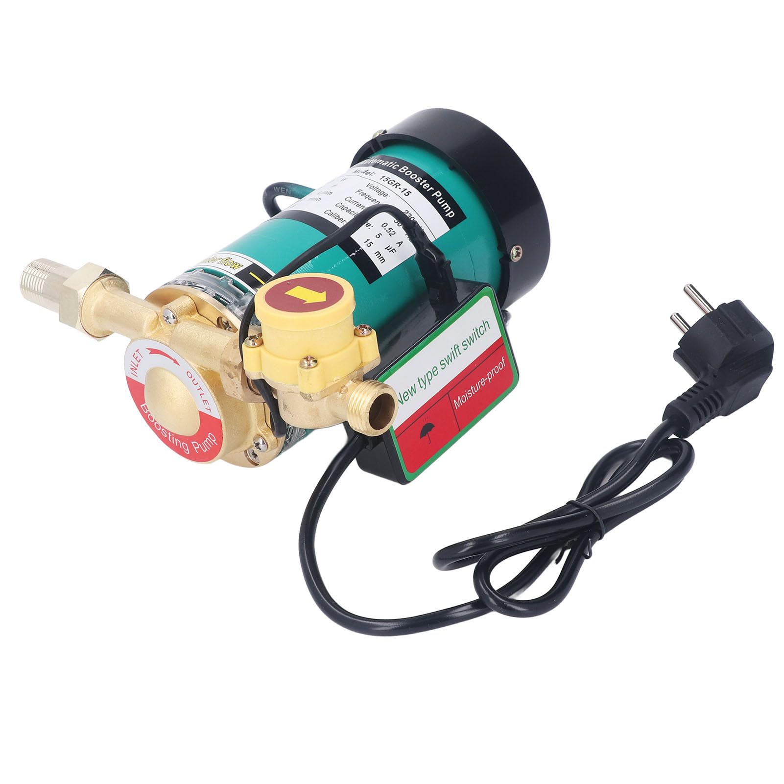 Domary Pompa Automatica a Pressione dell'Acqua 120W 25L/min Sollevamento