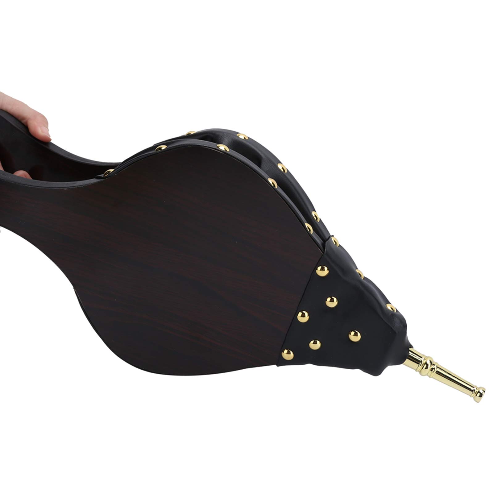 Soffietto Manuale per Camino, Soffiatore Manuale per Fuoco a Legna, Attrezzo per Camino con Calore - Pelle Artificiale, Soffiatore in Stile Country Rustico per Campeggio