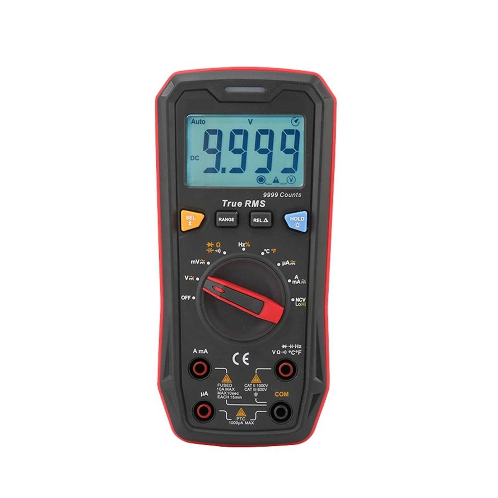 Cyfrowy Inteligentny Multimetr 1000V AC DC Woltomierz Amperomierz True Miernik Częstotliwości Kondensator Tester Temperatury Bezpieczny, Praktyczny, DokłAdny(60BT)
