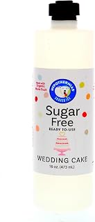 Hypothermias Sugar Free Syrup for Snow Cone, Shaved Ice, Drinks - Pint (16 fl oz) - Made with Organic Monk Fruit and Non-GMO Organic Erythritol - BPA-Free Plastic Bottle (Wedding Cake)