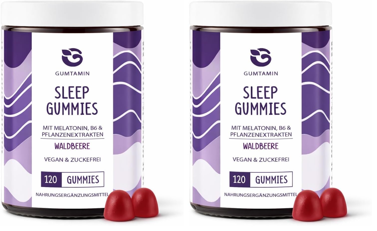 Sleep Melatonin Gummibärchen (Packung mit 2)