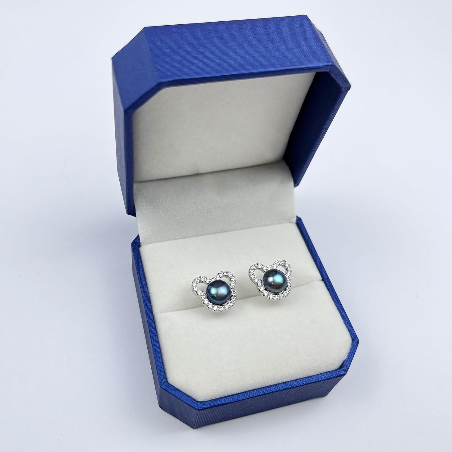 Pearl Earrings for Women, S925 Sterling Silver Cat/Mouse Stud Earrings, Freshwater/Saltwater Cultured Pearls Jewelry Gifts for Mom Grandmother