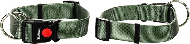 Foto 2 de 2 de Flamingo Perro Collar Ziggi Caqui L 45-65cm 25mm
