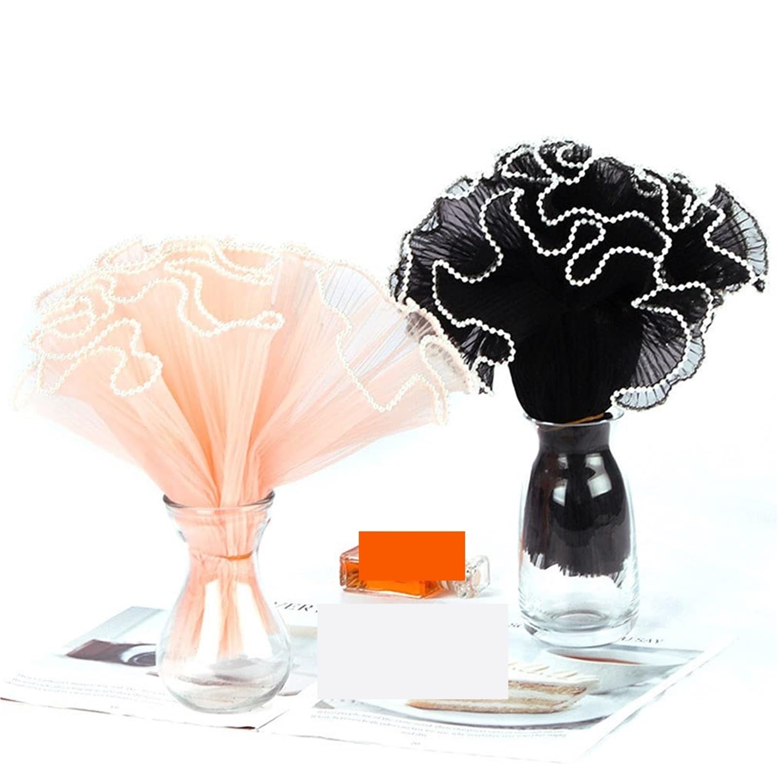 2 Rollen Blumenverpackungsset for die Hochzeitssaison für Valentinstag, Hochzeit
