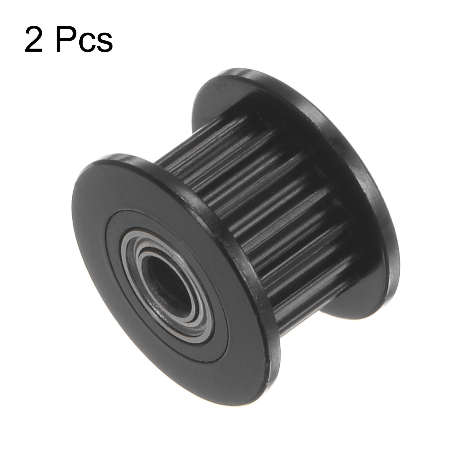Poleas De Correa Dentada 2GT - Pack De 5 Unidades, 20 Dientes, Diámetro 16 Mm, Aluminio, Para Impresoras 3D Y Máquinas CNC