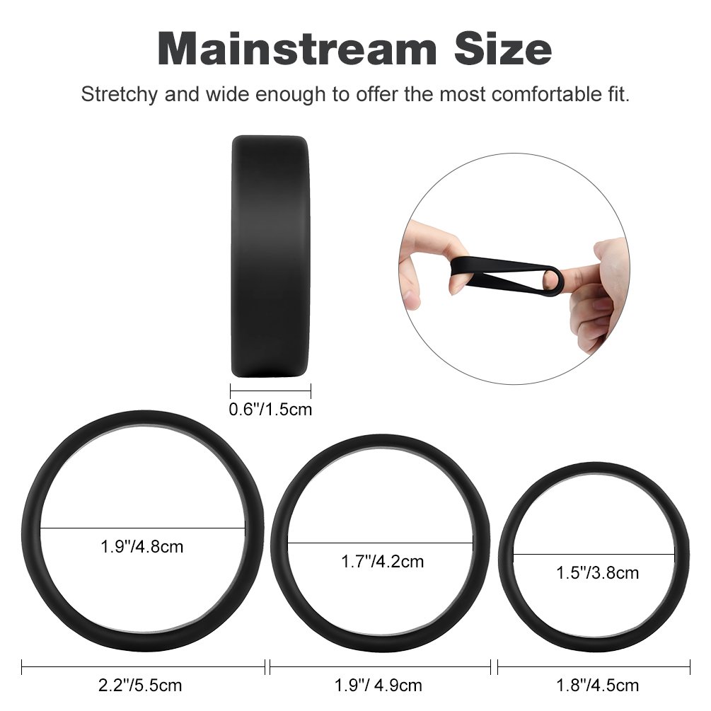Utimi Rings Cock Rings Potency Enhancement Stretchy Erection Rings Improve  Silicone Rings for Men, Ring Sets, 3 Pieces : Amazon.de: Health & Personal  Care