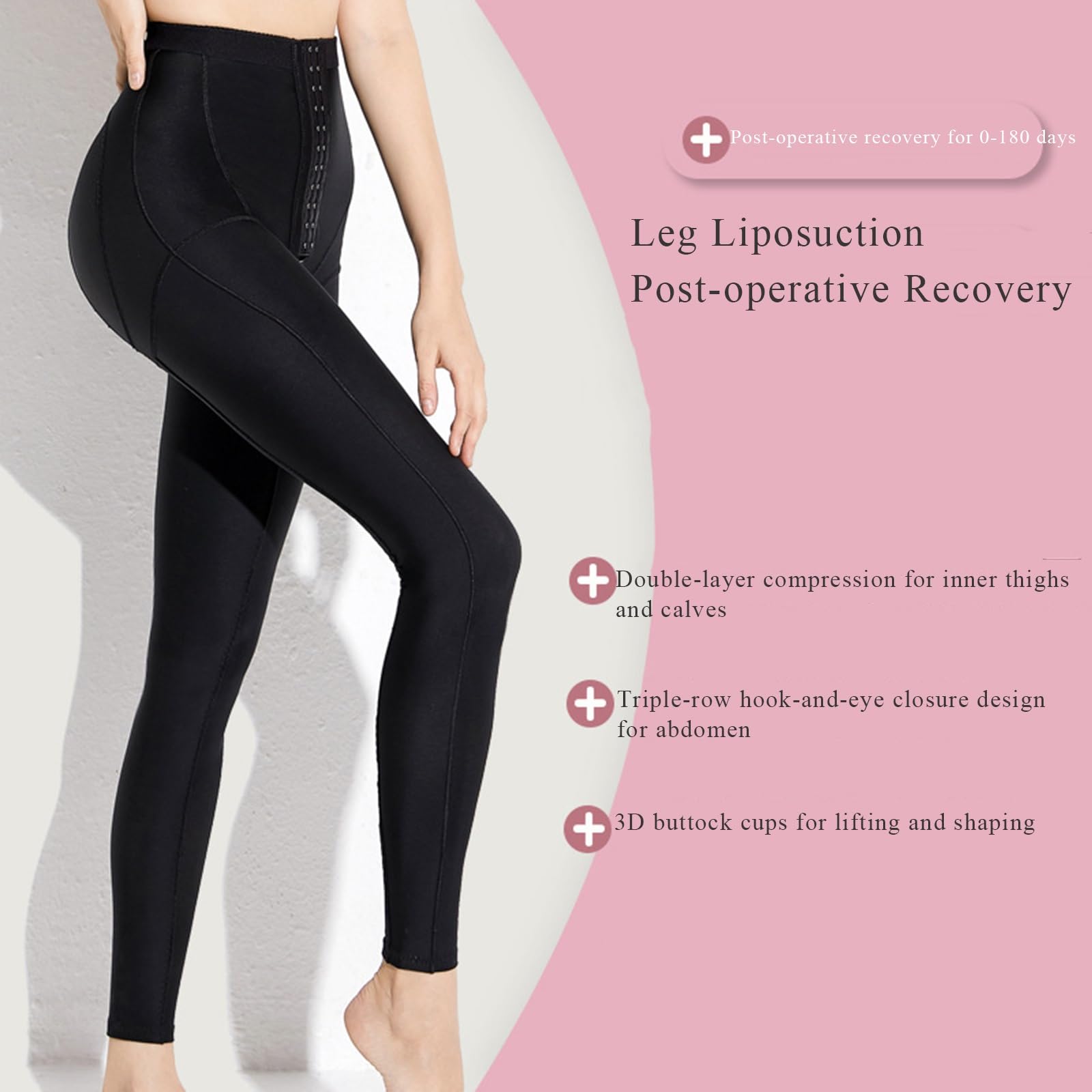 Leggings Modellanti da Donna Post-Intervento di Liposuzione Pantaloni Compressivi A Vita Alta Target Butt Lifte