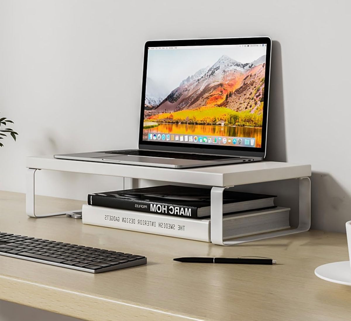 pcモニター台 机上台 多機能 モニター台 モニタースタンド 1段 モニタースタンド 机上台 卓上 パソコン台 机上ラック PC台