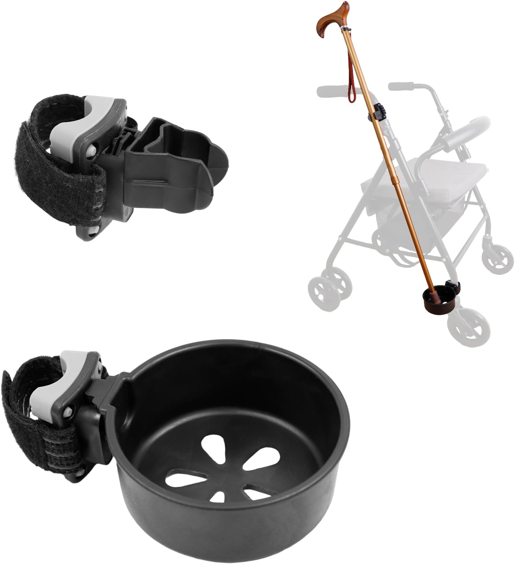 Amazon.com: M-GYG Cane Holder for Walker Universal Walking Stick Rack ...