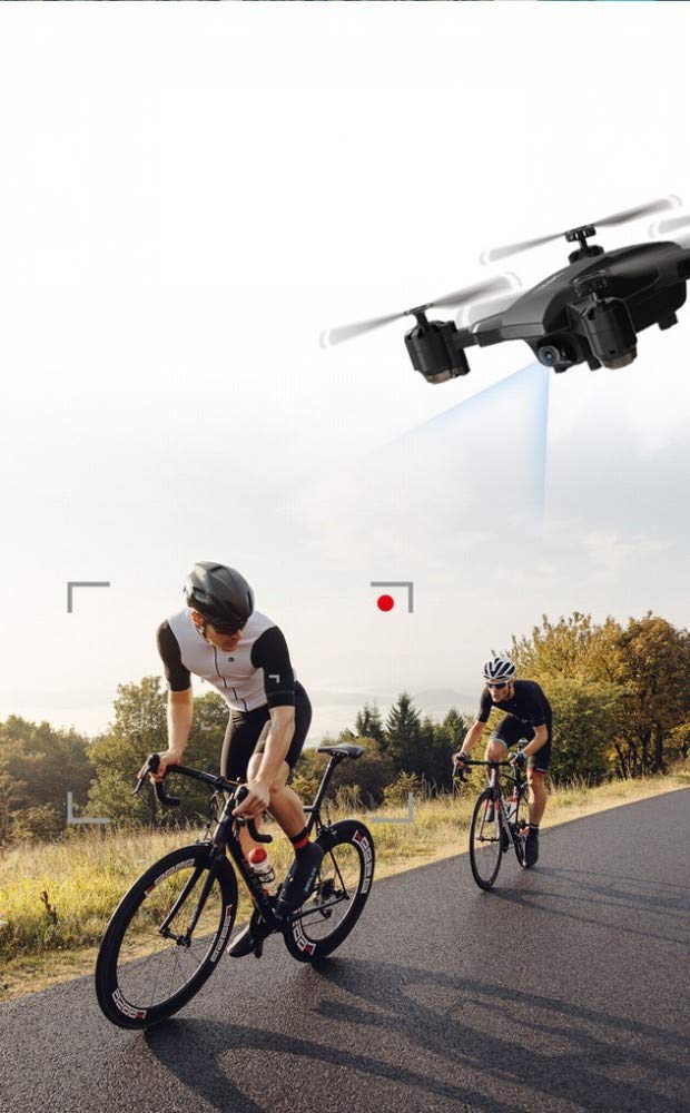 MU Posizionamento Satellitare Gps Drone Aereo Hd Pieghevole Aereo Telecomando Portatile 300 Metri 5G Mappa Ritorno Automatico,Nero,A