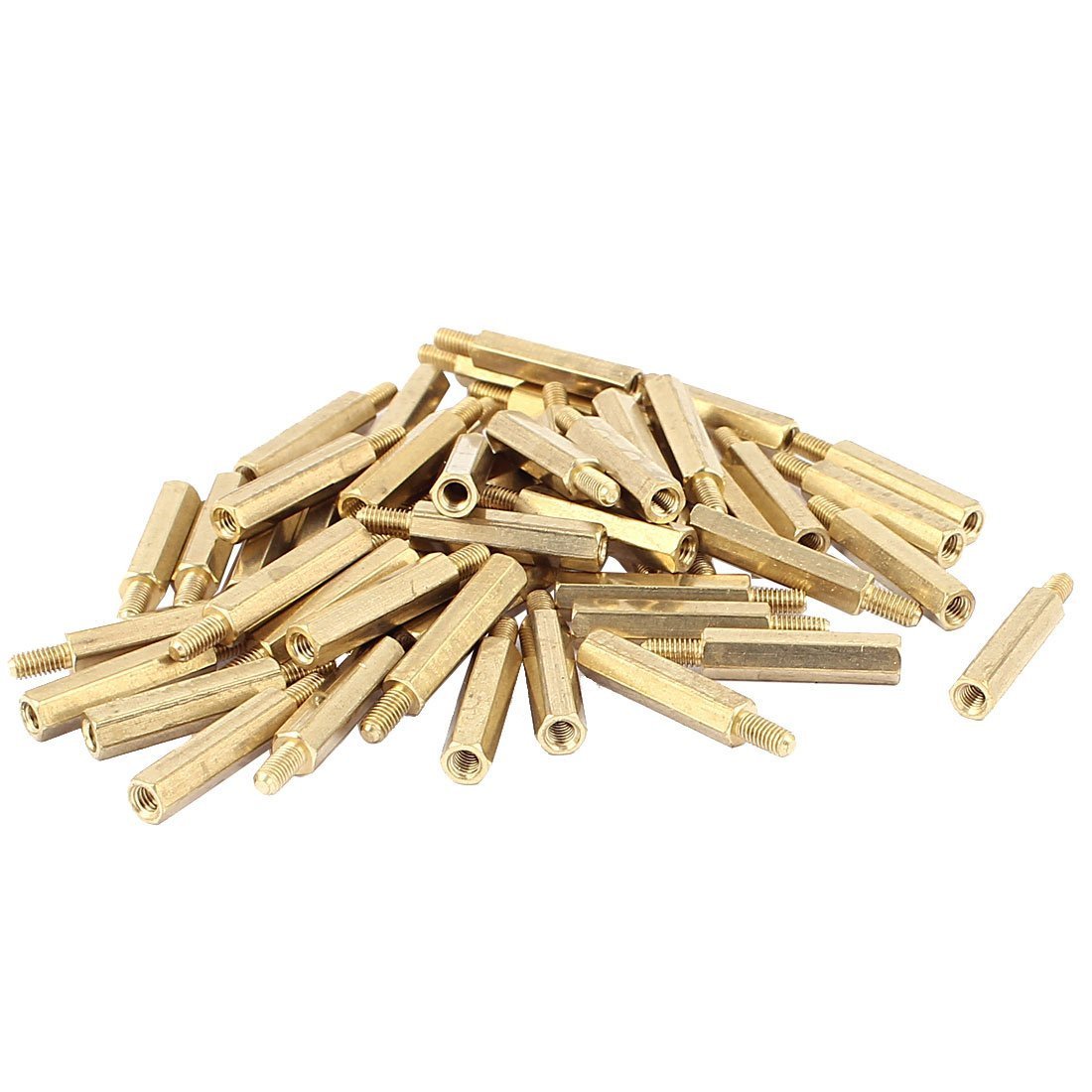 Ubersweet® Imported 50pcs Motherboard M3 20mm+6mm Female-Male Standoffs Screw Hex Spacer_104355