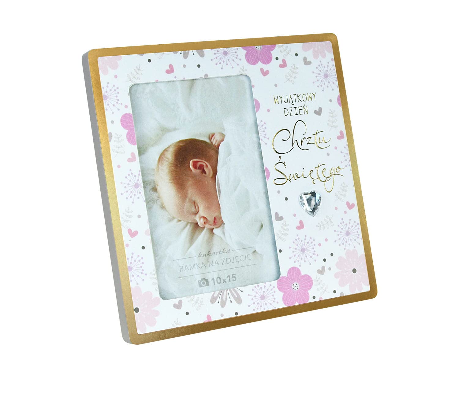 Cadre baptême fille pour décoration chambre bébé RM-061